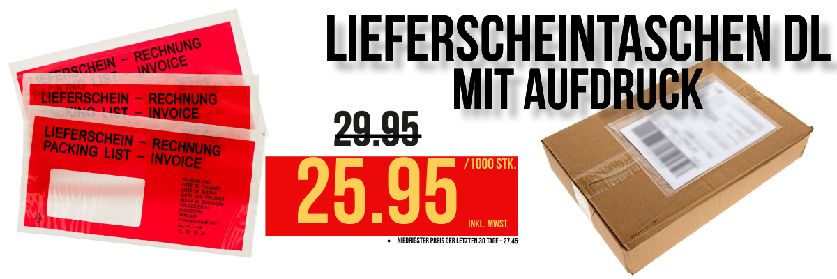 Lieferscheintaschen Rot
