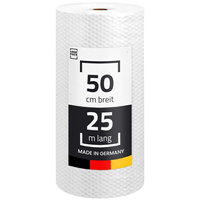 Luftpolsterfolie 60my - 50 cm x 25 m x 1 Rolle