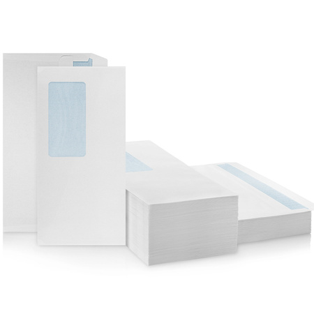 Briefumschläge DL-DIN Lang mit Fenster Weiß HK - 100 Stück