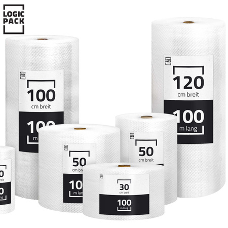 Luftpolsterfolie Logic Pack 50my - 120 cm x 50 m x 1 Rolle