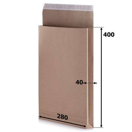 Faltentaschen Braun E4 - 250 Stück