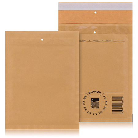 E-Pack FSC Luftpolstertaschen Braun C3 -100 Stck