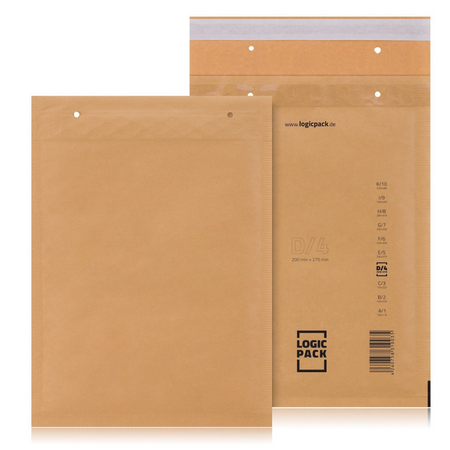 Logic Pack FSC Luftpolstertaschen Braun-D4 100