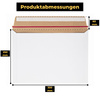 LOGIC PACK Versandtaschen aus Karton B4 Weiß 250 x 350 mm 100 Stück