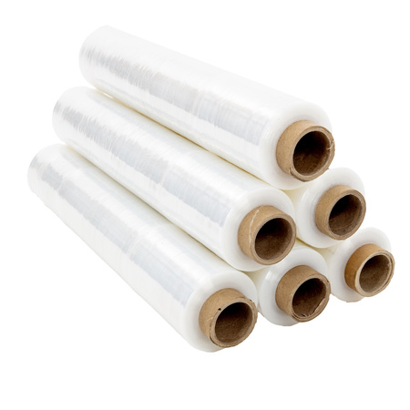 Stretchfolie Transparent Packung mit 6 Rollen 50 cm x 250 m - 23 my 2,5 Kg