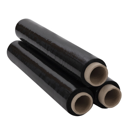 Logic Pack Stretchfolie Schwarz 23 my 50 cm x 160 m 1,5 kg - 3 Rollen