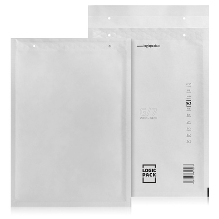 Logic Pack FSC Luftpolstertaschen Weiß G7 -100 Stck