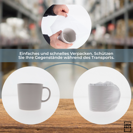 Verpackungsmaterial Schaumfolie 100 Stück  300 x 300 x 1 mm
