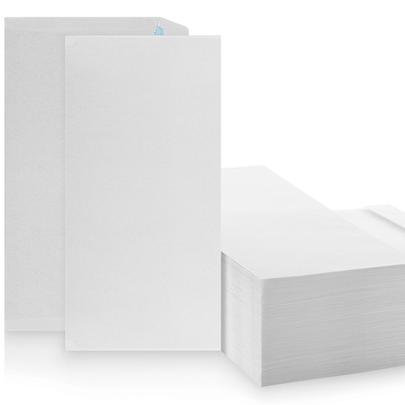 Briefumschläge DL DIN Lang ohne Fenster Weiß HK - 100 Stück