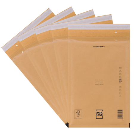 Logic Pack FSC Luftpolstertaschen Braun-F6 100