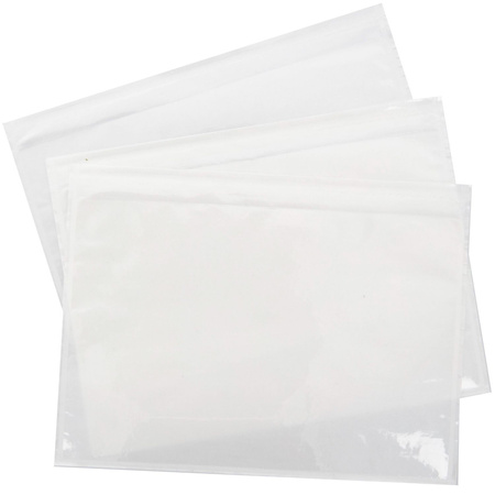 LOGIC PACK Lieferscheintaschen DIN C4 235x325 mm Transparent - 500 Stück
