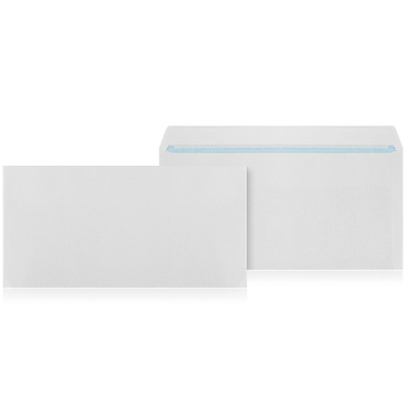 Briefumschläge DL DIN Lang ohne Fenster Weiß HK - 100 Stück